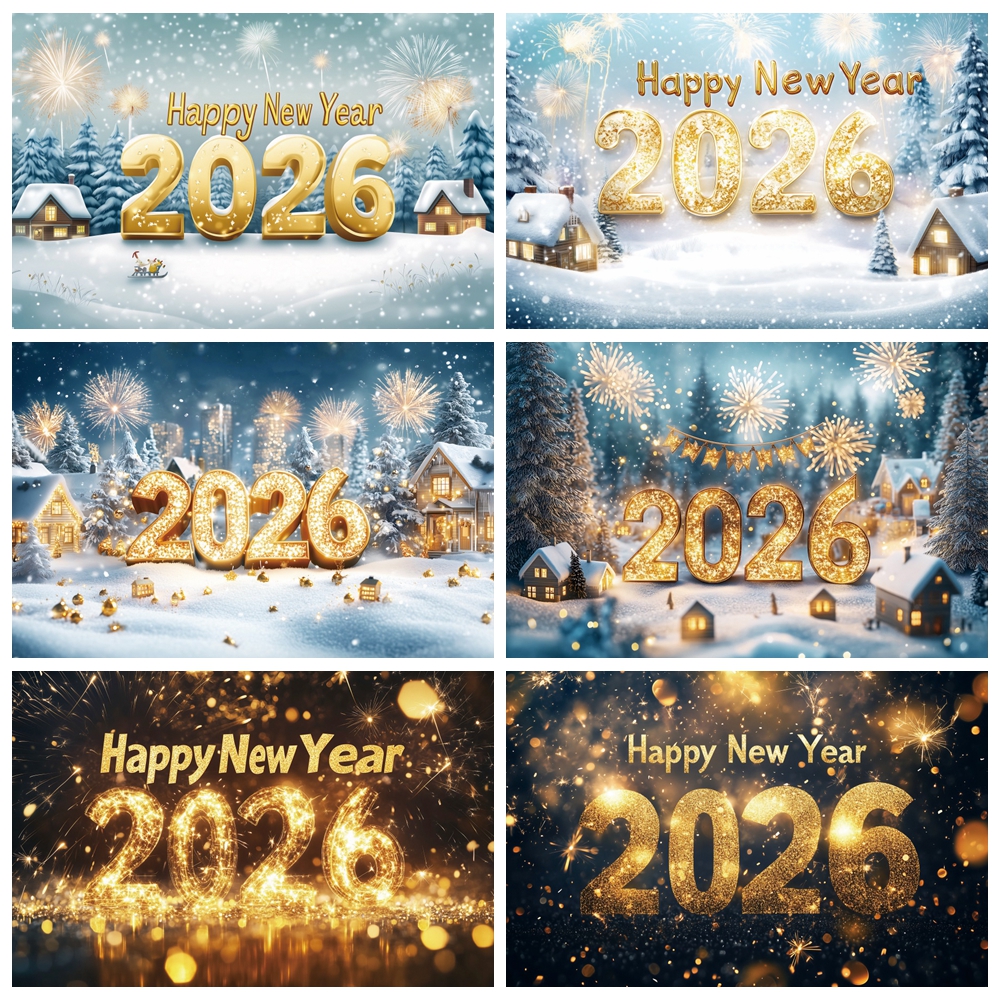 2026 Happy New Year Theme Part - Photography Lighting And Backdrop ulasan dan harga