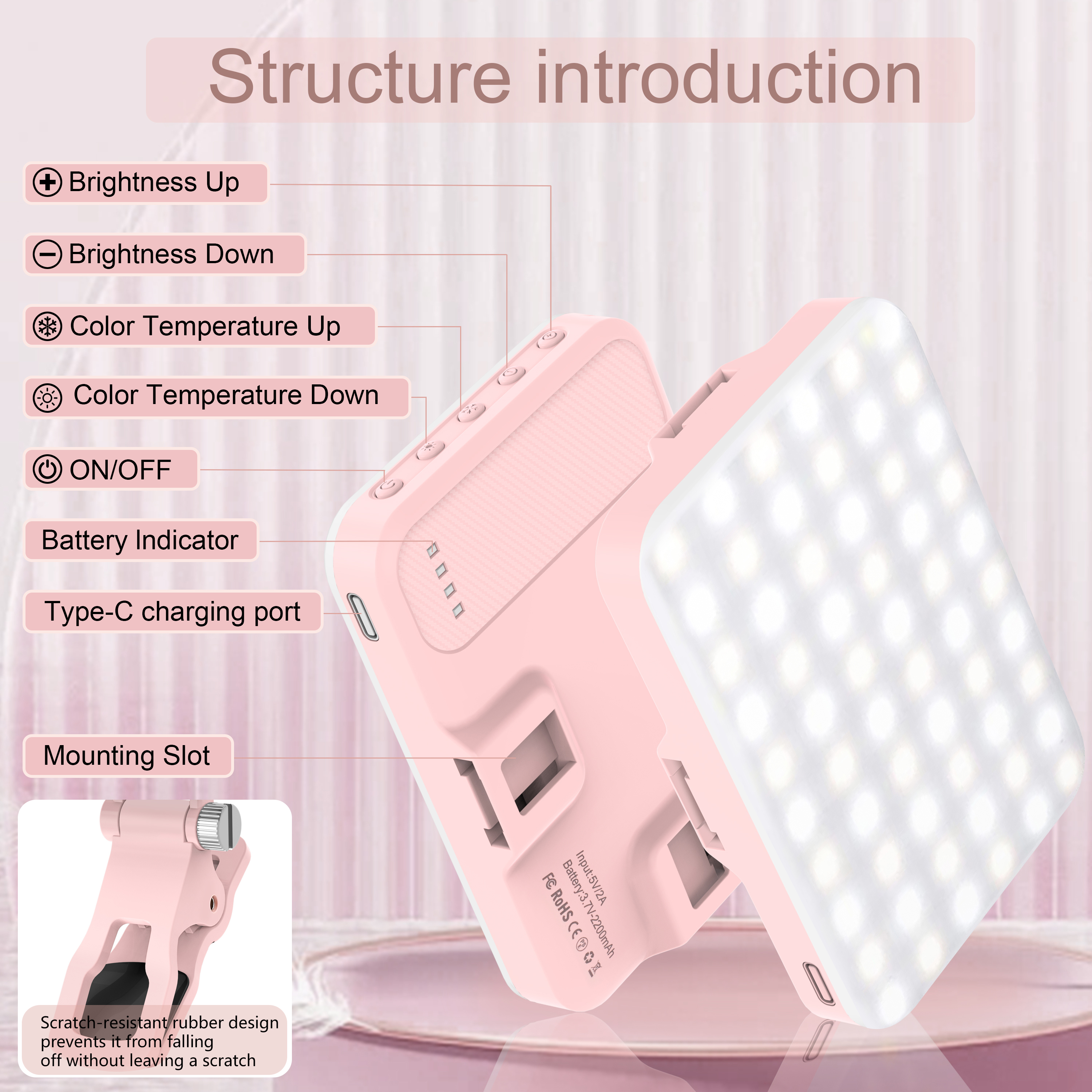 LED Selfie Light 60 High Power - Photography Lighting Accessories ulasan dan harga