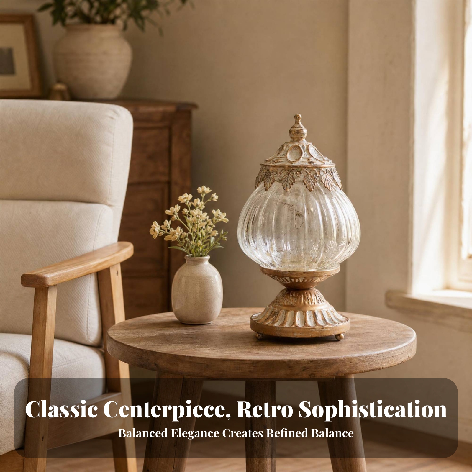 Vintage Ribbed Glass Lantern O - Photography Lighting Lamp ulasan dan harga