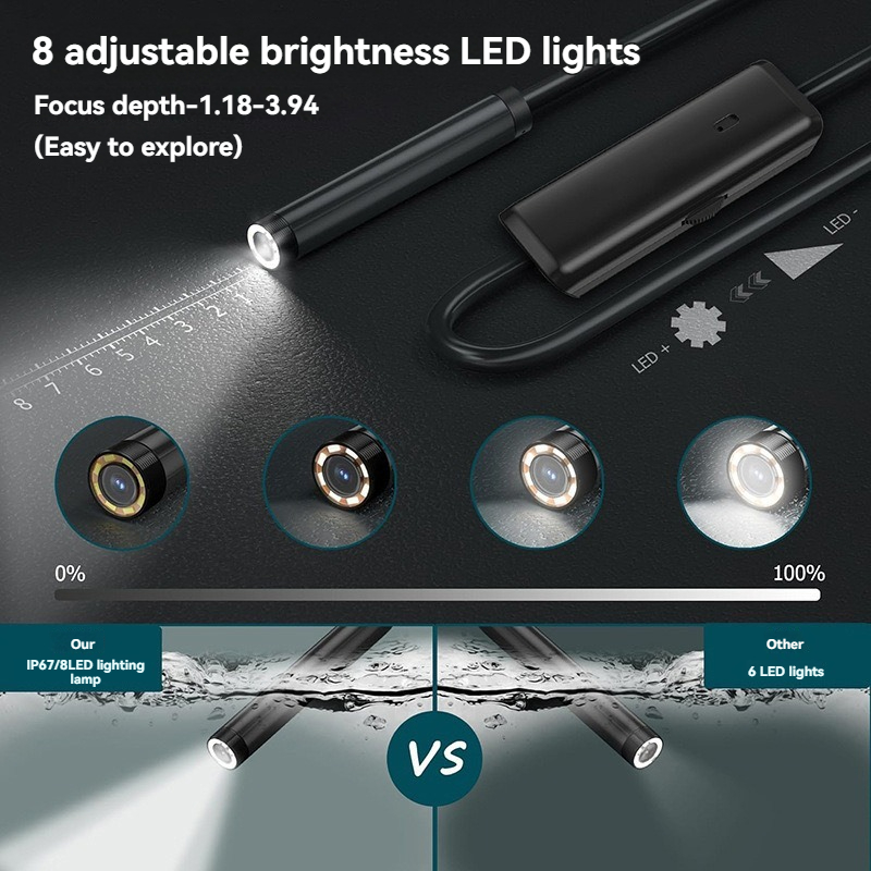 8mm Lens Industrial Endoscope, - Photography Lighting Products ulasan dan harga