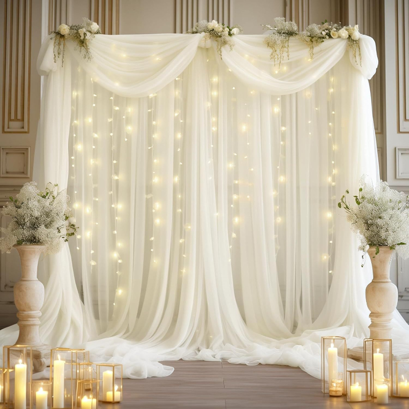 LED Tulle Backdrop Curtains, O - Photography Lighting Options ulasan dan harga