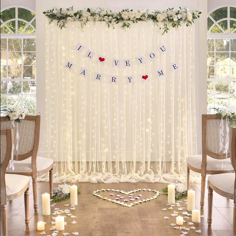 LED Tulle Backdrop Curtains, O - Photography Lighting Options ulasan dan harga