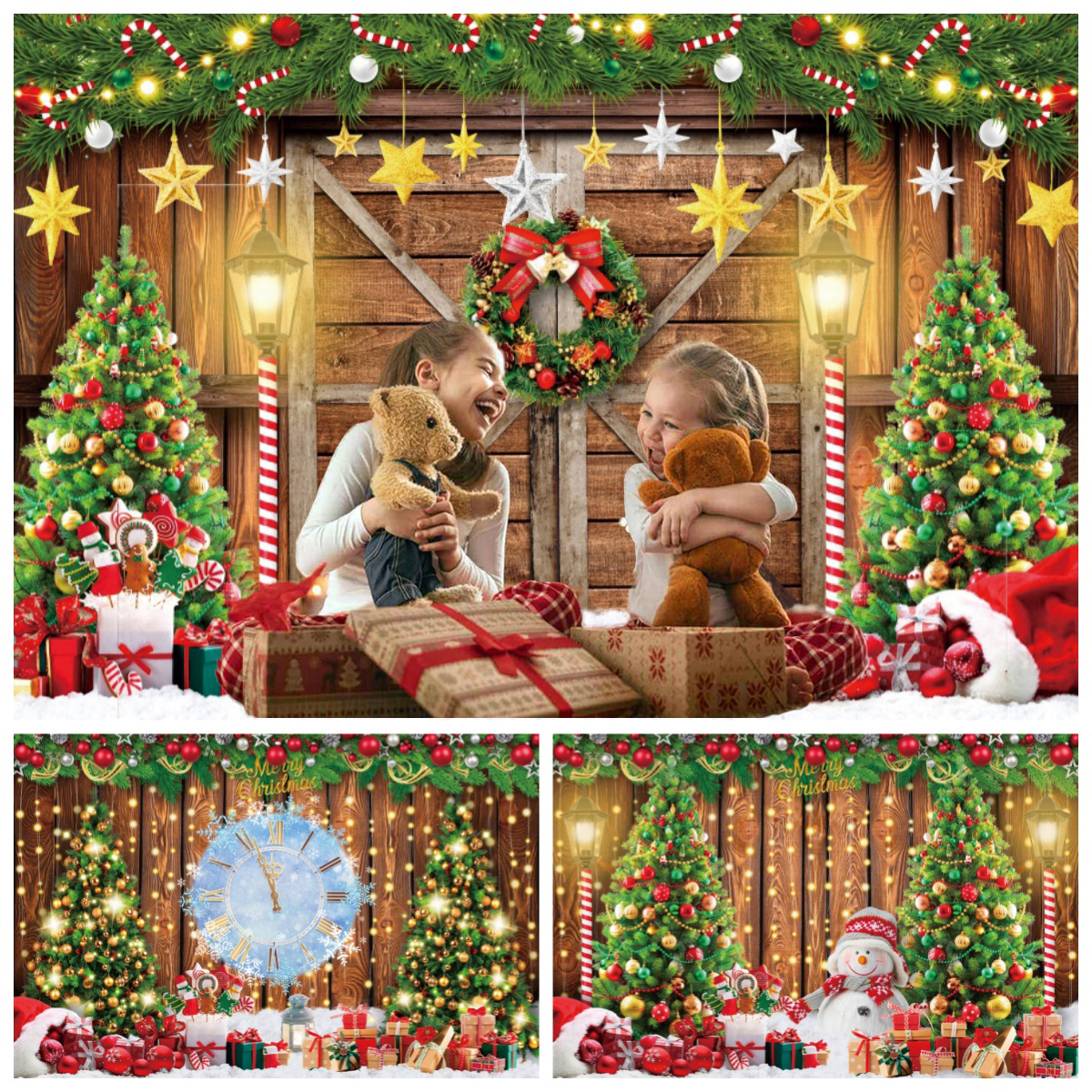 Winter Christmas Photography B - Photography Lighting And Backdrop ulasan dan harga