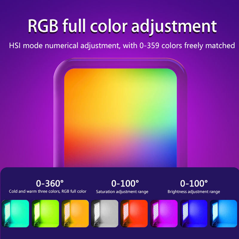 RGB Fill Light Portable LED Ph - Photography Lighting Accessories ulasan dan harga
