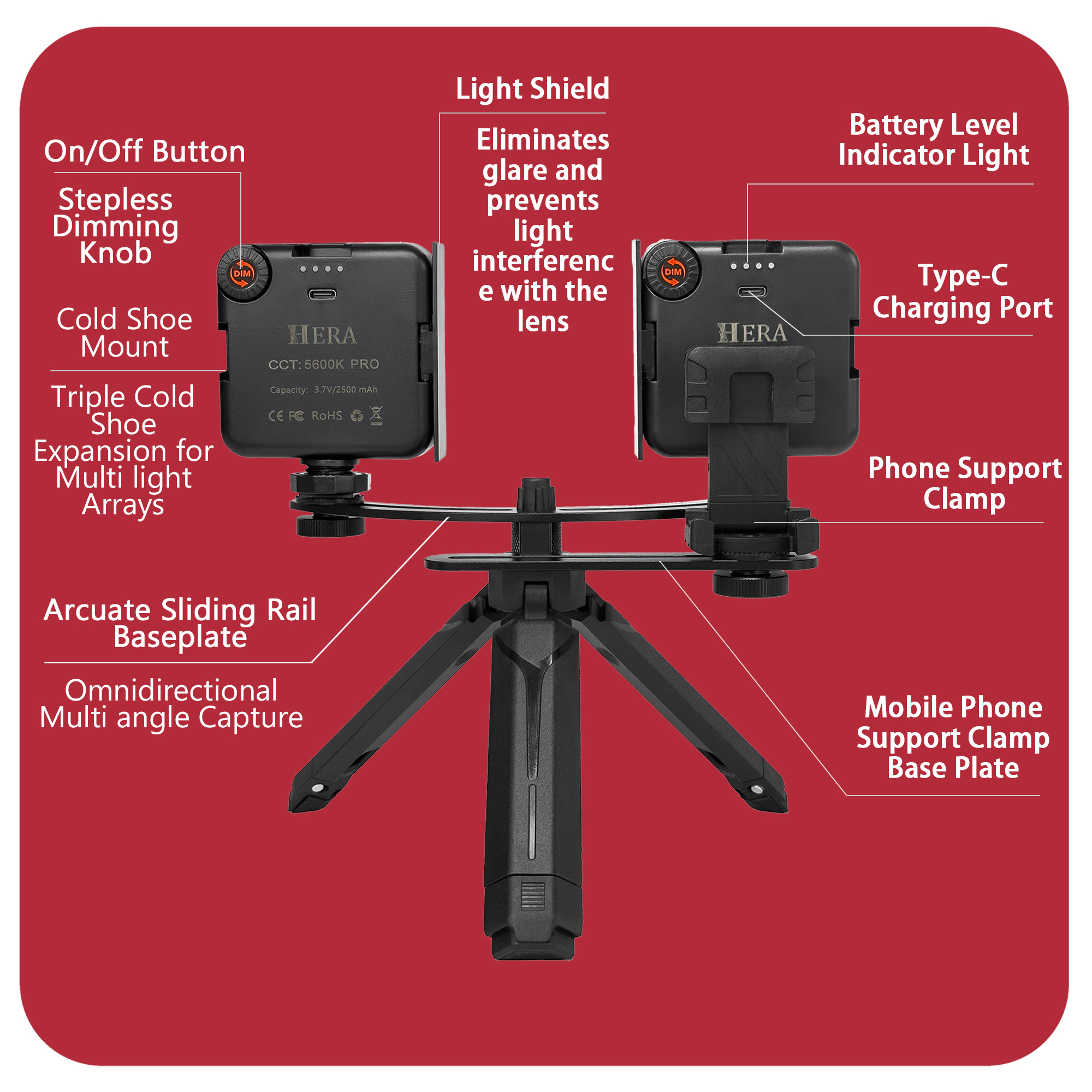 HERA Photography Light MK019 F - Photography Lighting Accessories ulasan dan harga