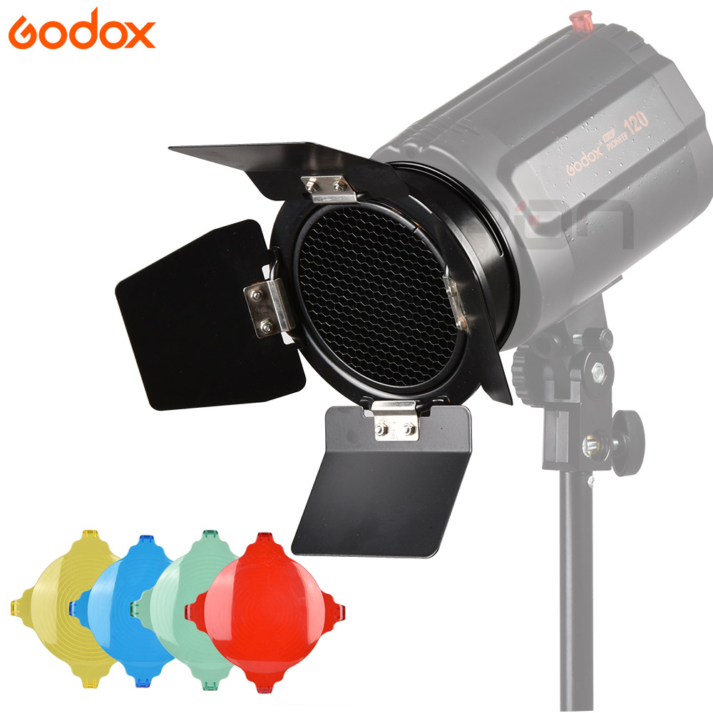Godox BD-03 Barn Door With Hon - Honeycomb Grid Filter ulasan dan harga