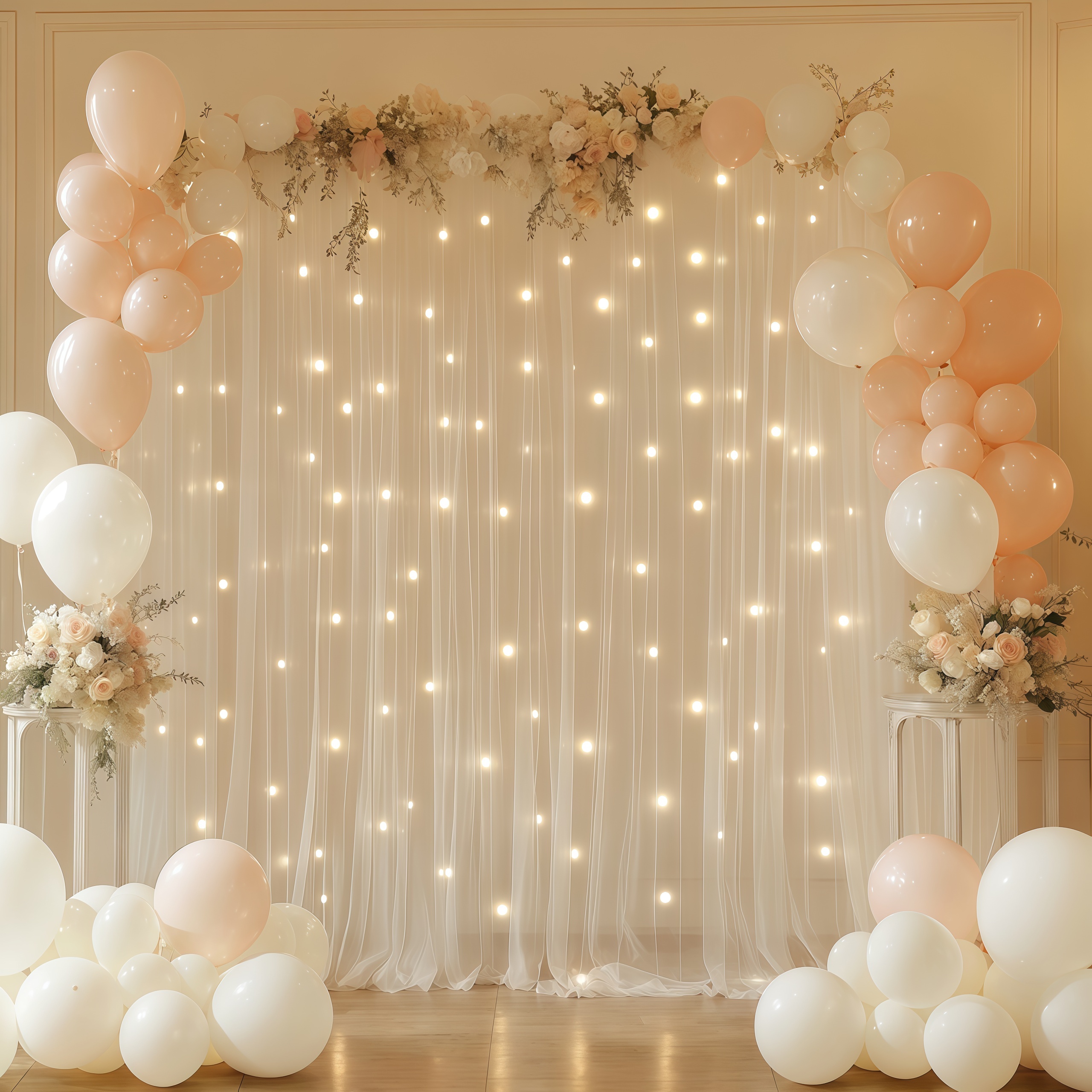 3pcs/set Tulle Backdrop Curtai - Photography Lighting Options ulasan dan harga
