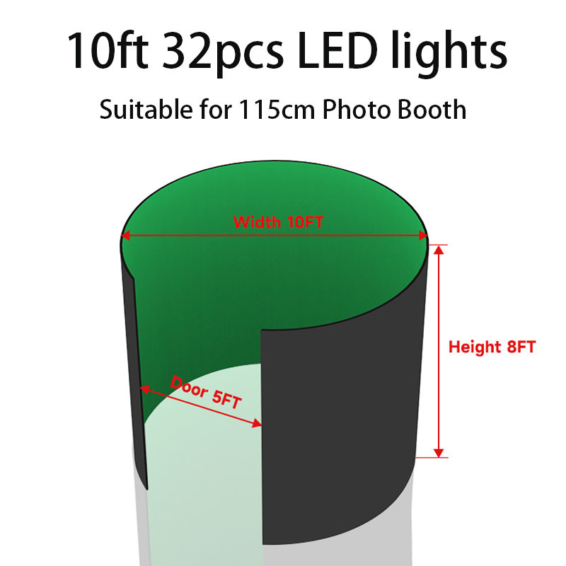 360 Photo Booth Enclosure Free - Photography Lighting And Backdrop ulasan dan harga
